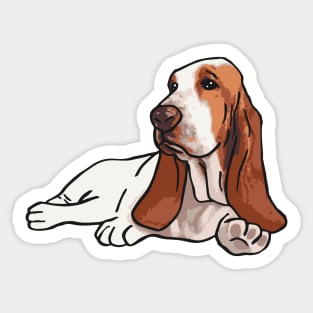 Basset Hound Dog Sticker